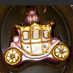 Y2K Juicy Couture PRINCESS Carriage Charm Christmas Ornament glass blown Rare